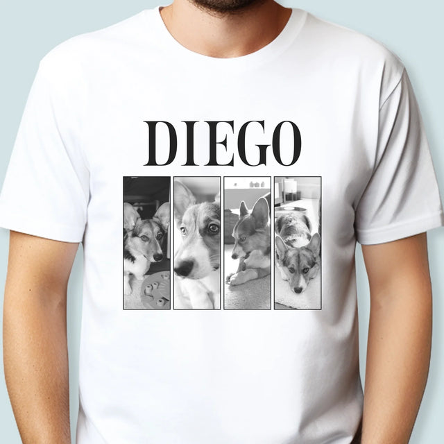 Le Collage Photo: Un Classique Bootleg Avec Un Animal - T-Shirt Pour Hommes