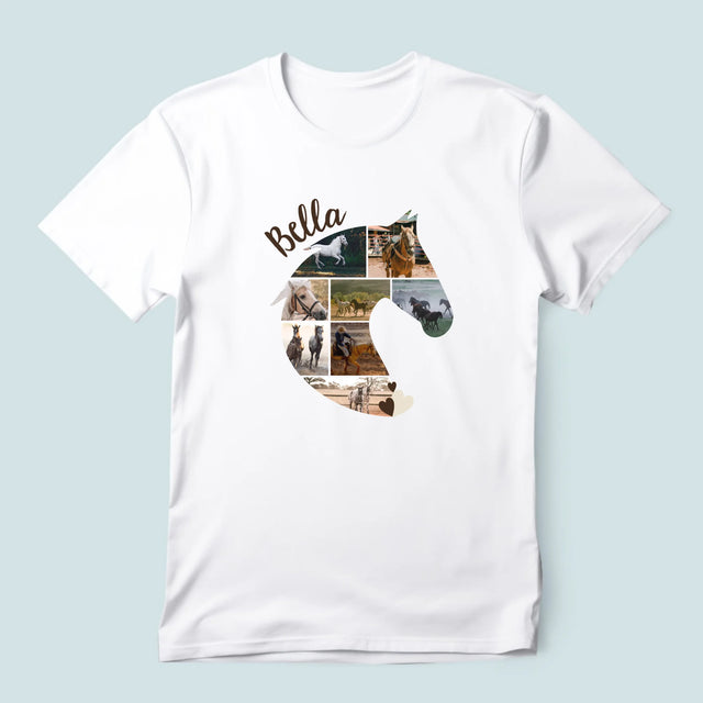 Forme Des Photos: Cheval - T-Shirt Pour Hommes