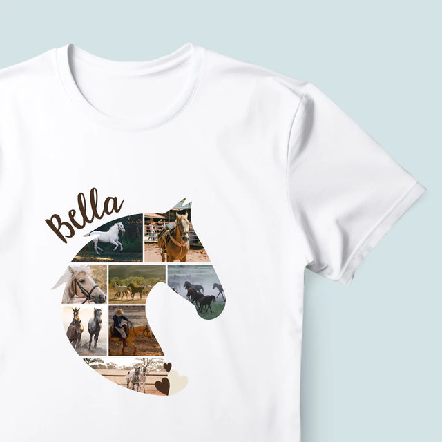 Forme Des Photos: Cheval - T-Shirt Pour Hommes