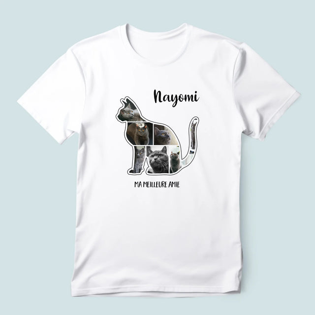 Forme Des Photos: Chat Le Meilleur Ami - T-Shirt Pour Hommes