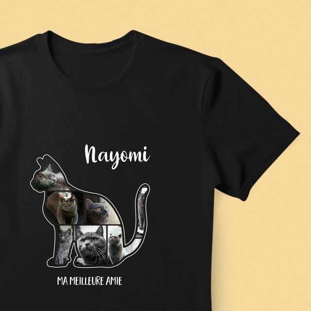 Forme Des Photos: Chat Le Meilleur Ami - T-Shirt Pour Hommes