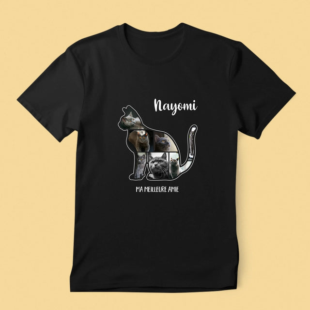 Forme Des Photos: Chat Le Meilleur Ami - T-Shirt Pour Hommes