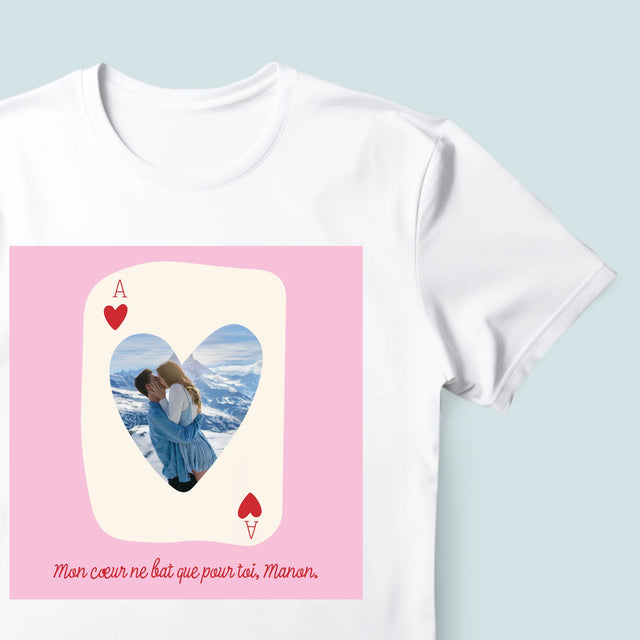 La Photo Et Un Texte: Carte De Saint-Valentin - T-Shirt Pour Hommes