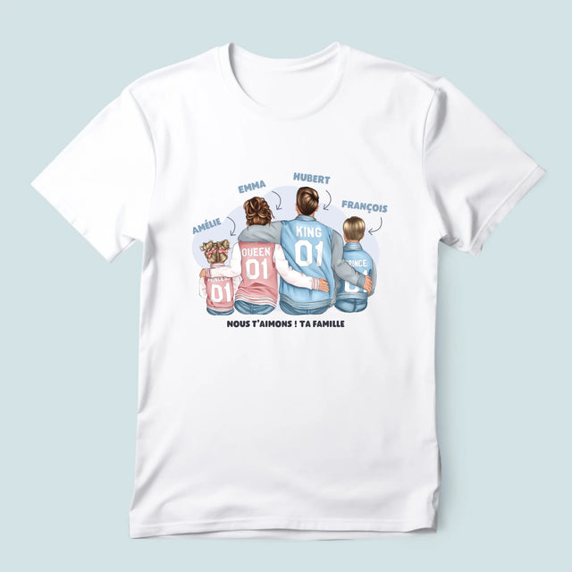 La Création Du Personnage: Famille En Sweatshirts - T-Shirt Pour Hommes