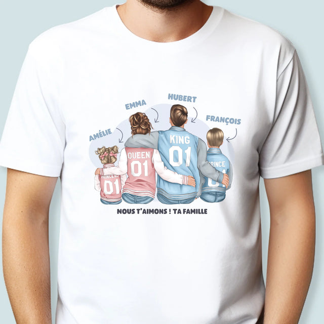 La Création Du Personnage: Famille En Sweatshirts - T-Shirt Pour Hommes