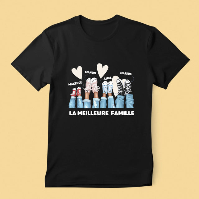 La Création Du Personnage: La Famille Baskets - T-Shirt Pour Hommes