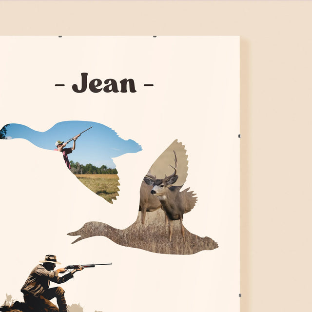 Forme Des Photos: Créé Pour Chasser - Affiche