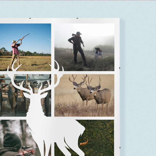 Le Collage Photo: Chasseur - Affiche