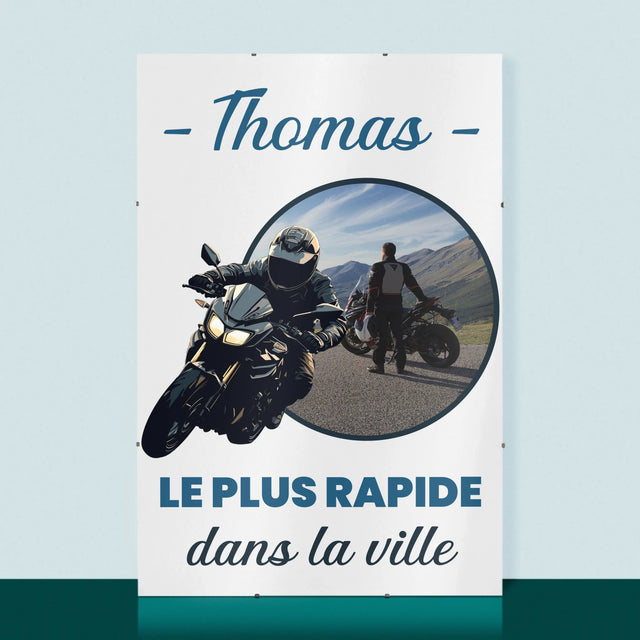 La Photo Et Un Texte: Le Plus Rapide Dans La Ville - Affiche