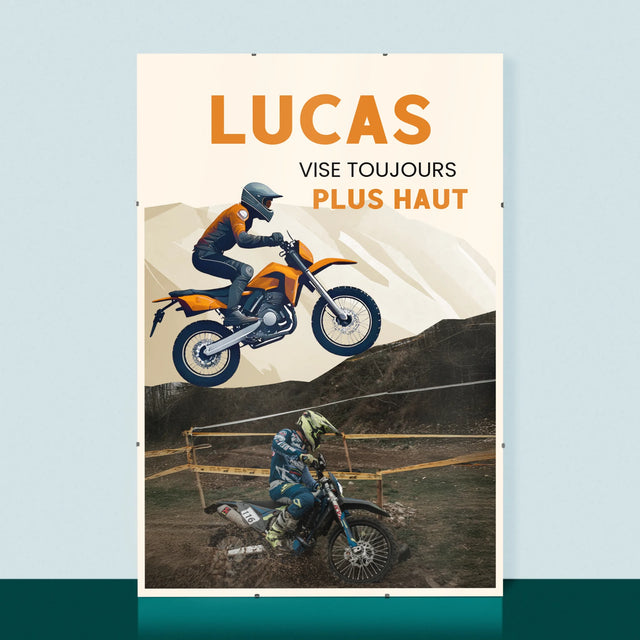 La Photo Et Un Texte: Il Vise Toujours Plus Haut - Affiche