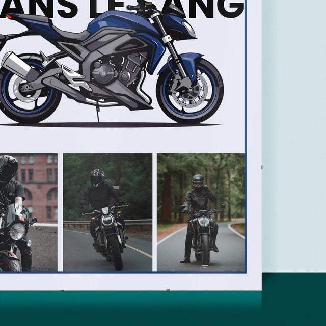 Le Collage Photo: La Conduite Dans Le Sang - Affiche