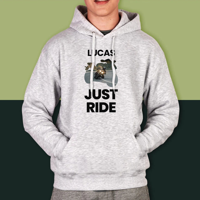 Forme Des Photos: Just Ride - Sweat À Capuche Pour Hommes