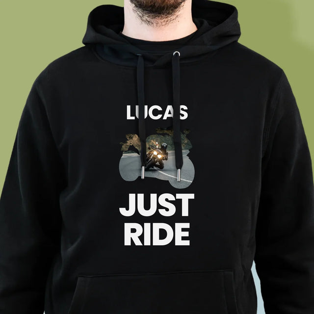 Forme Des Photos: Just Ride - Sweat À Capuche Pour Hommes