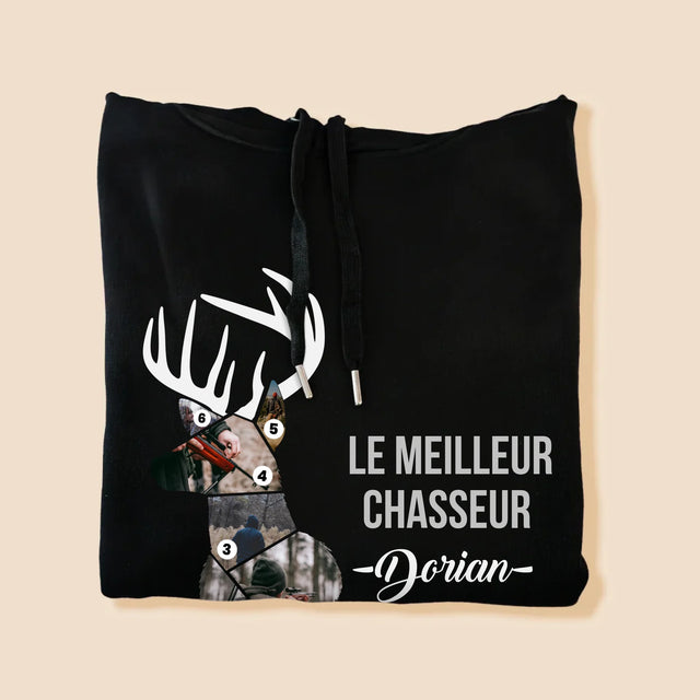 Forme Des Photos: Le Meilleur Chasseur - Sweat À Capuche Pour Hommes