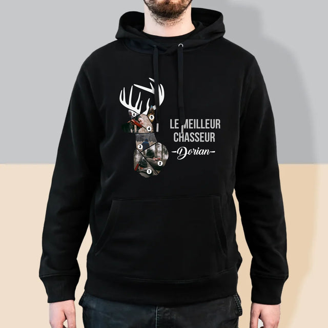 Forme Des Photos: Le Meilleur Chasseur - Sweat À Capuche Pour Hommes