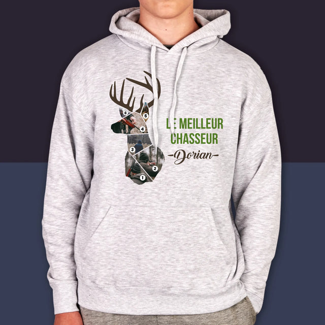Forme Des Photos: Le Meilleur Chasseur - Sweat À Capuche Pour Hommes
