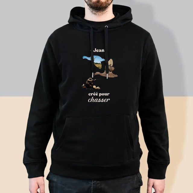Forme Des Photos: Créé Pour Chasser - Sweat À Capuche Pour Hommes