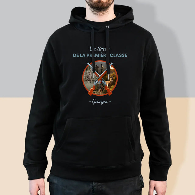 Le Collage Photo: Un Tireur De La Première Classe - Sweat À Capuche Pour Hommes