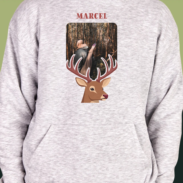 La Photo Et Un Texte: Le Cerf - Sweat À Capuche Pour Hommes