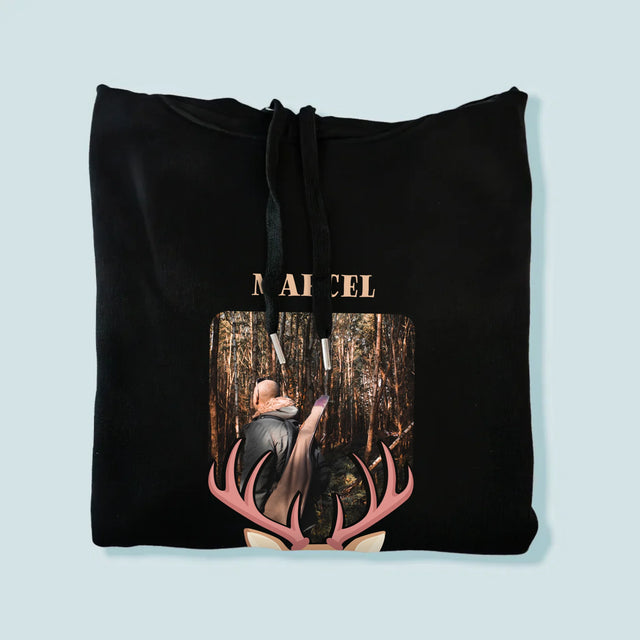 La Photo Et Un Texte: Le Cerf - Sweat À Capuche Pour Hommes