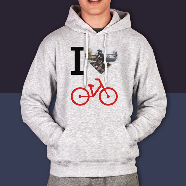 La Photo: I Love Vélo - Sweat À Capuche Pour Hommes