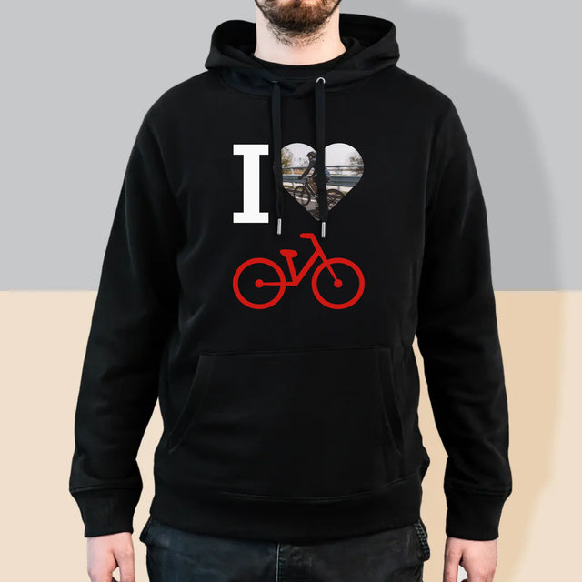 La Photo: I Love Vélo - Sweat À Capuche Pour Hommes