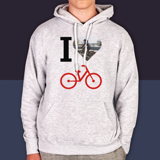 La Photo: I Love Vélo - Sweat À Capuche Pour Hommes