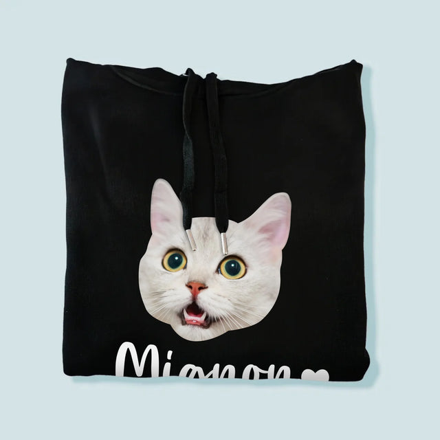 Ton Personnage: La Tête De Votre Chaton - Sweat À Capuche Pour Hommes