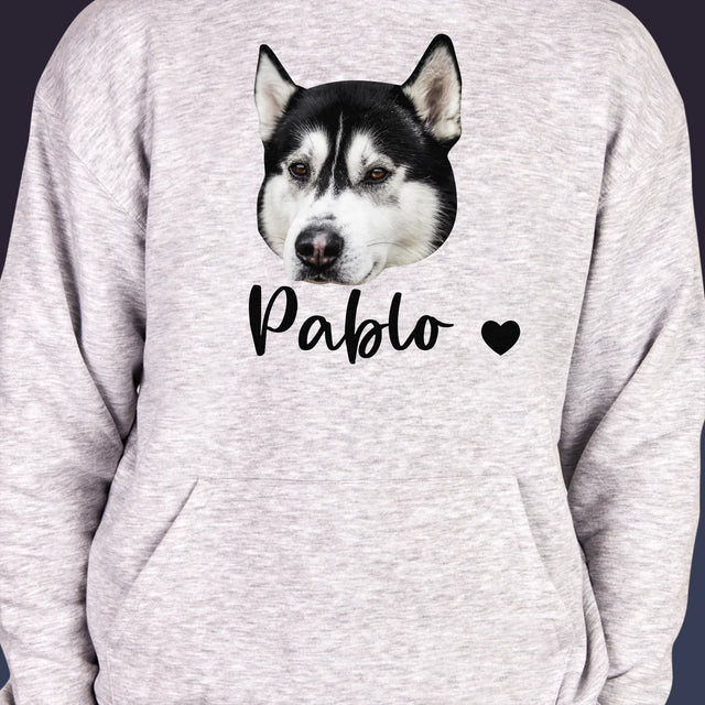Ton Personnage: La Tête De Votre Chien - Sweat À Capuche Pour Hommes