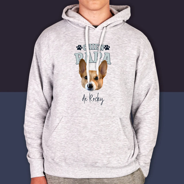 Ton Personnage: Chien Papa - Sweat À Capuche Pour Hommes