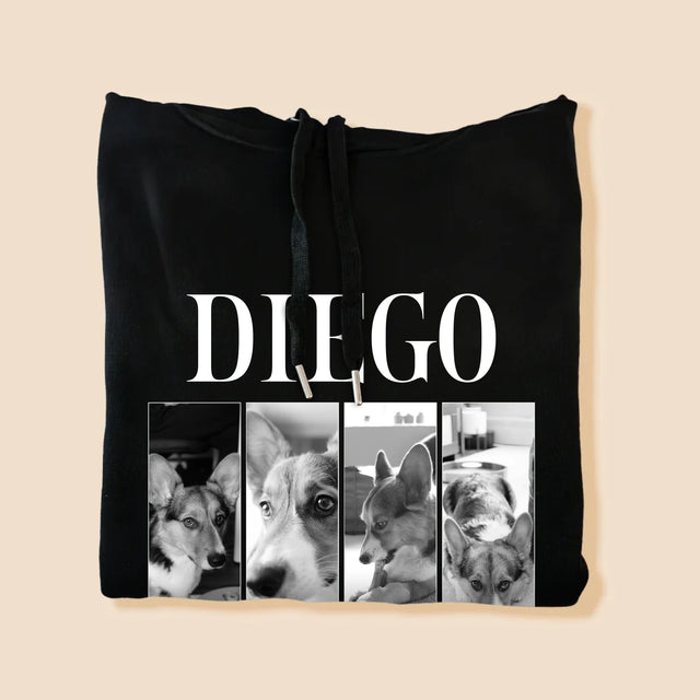 Le Collage Photo: Un Classique Bootleg Avec Un Animal - Sweat À Capuche Pour Hommes