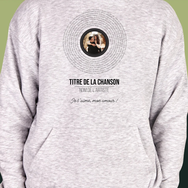 La Photo Et Un Texte: Paroles De Chansons Sur L'Album - Sweat À Capuche Pour Hommes