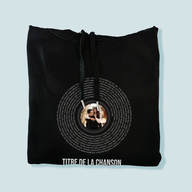 La Photo Et Un Texte: Paroles De Chansons Sur L'Album - Sweat À Capuche Pour Hommes
