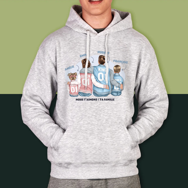 La Création Du Personnage: Famille En Sweatshirts - Sweat À Capuche Pour Hommes