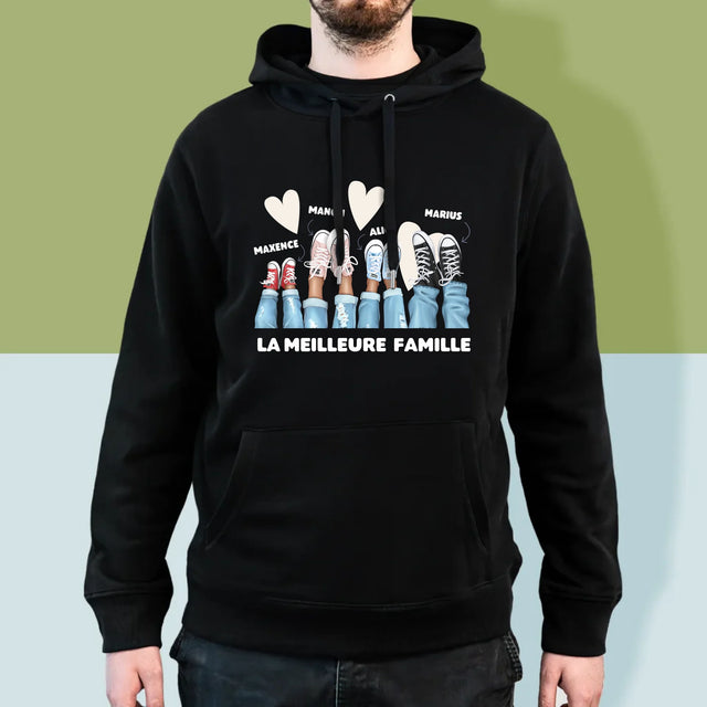 La Création Du Personnage: La Famille Baskets - Sweat À Capuche Pour Hommes
