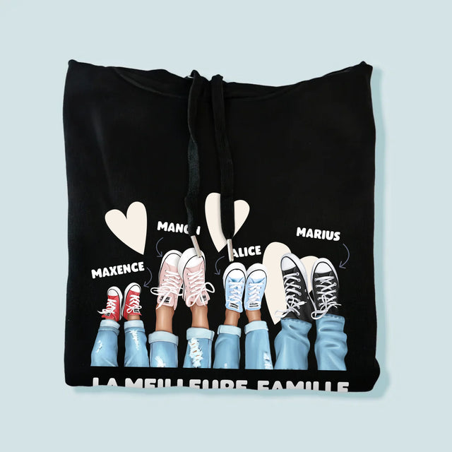 La Création Du Personnage: La Famille Baskets - Sweat À Capuche Pour Hommes