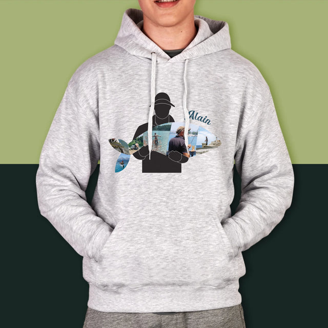 Forme Des Photos: Chaque Poisson - Sweat À Capuche Pour Hommes