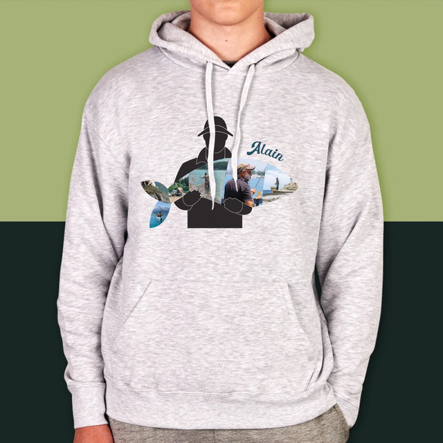 Forme Des Photos: Chaque Poisson - Sweat À Capuche Pour Hommes