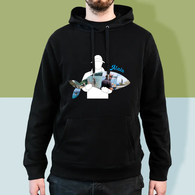 Forme Des Photos: Chaque Poisson - Sweat À Capuche Pour Hommes