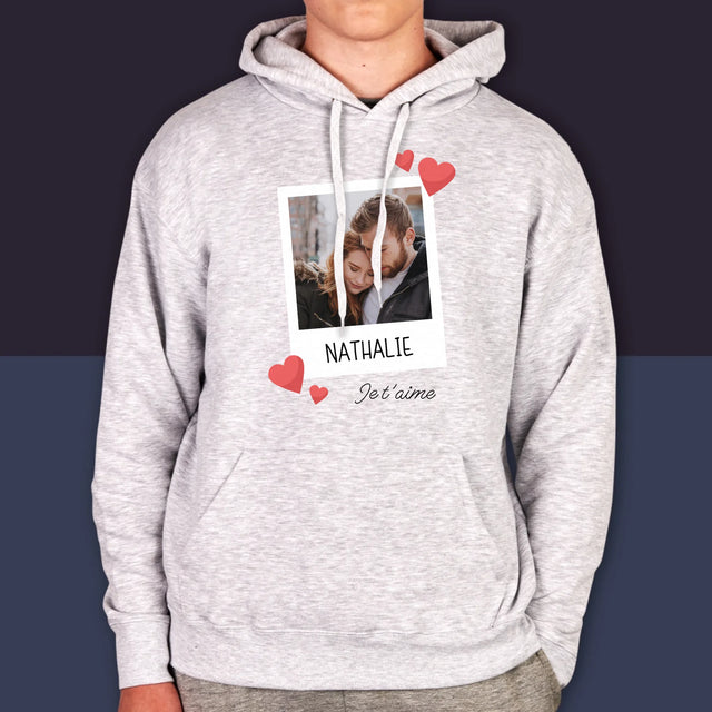 La Photo Et Un Texte: Je T'Aime - Sweat À Capuche Pour Hommes