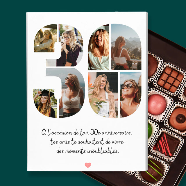 Le Collage Photo: 30E Anniversaire, Vœux - Pralines