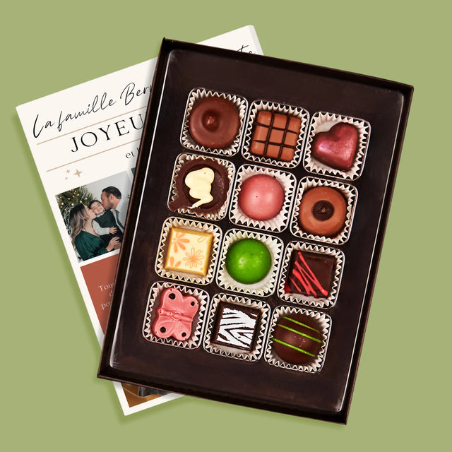 Le Collage Photo: Joyeux Noël, Souhaits - Pralines