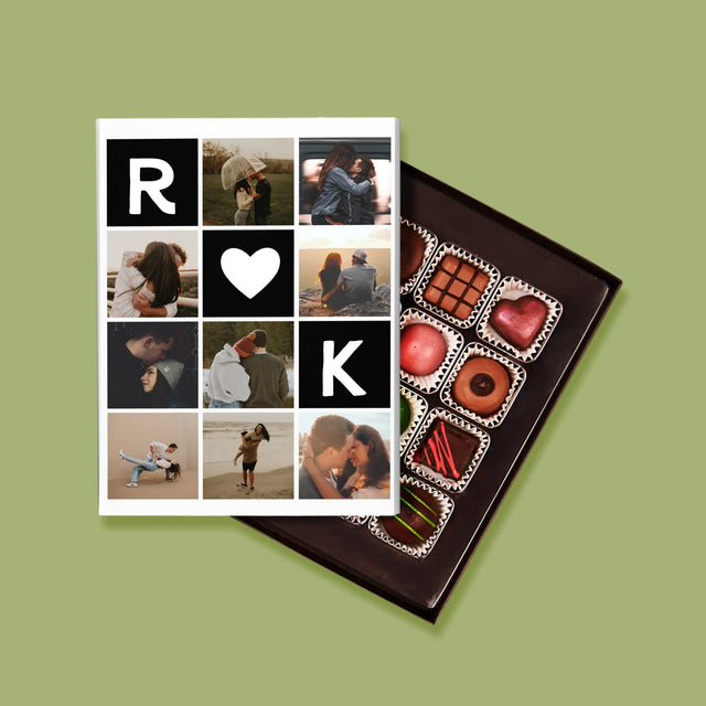 Le Collage Photo: Les Monogrammes D'Amour Avec Photos - Pralines