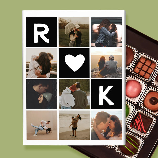Le Collage Photo: Les Monogrammes D'Amour Avec Photos - Pralines