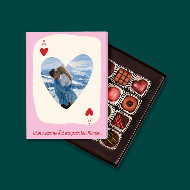 La Photo Et Un Texte: Carte De Saint-Valentin - Pralines