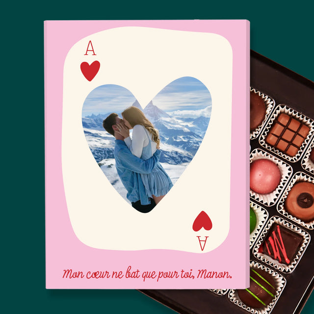 La Photo Et Un Texte: Carte De Saint-Valentin - Pralines