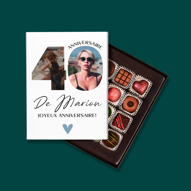 Collage Photo De Lettre: 40 Ans, Des Beaux Moments - Pralines