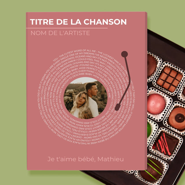 La Photo Et Un Texte: Notre Chanson Disque Vinyle - Pralines