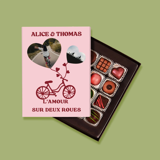 Le Collage Photo: L'Amour Sur Deux Roues - Pralines