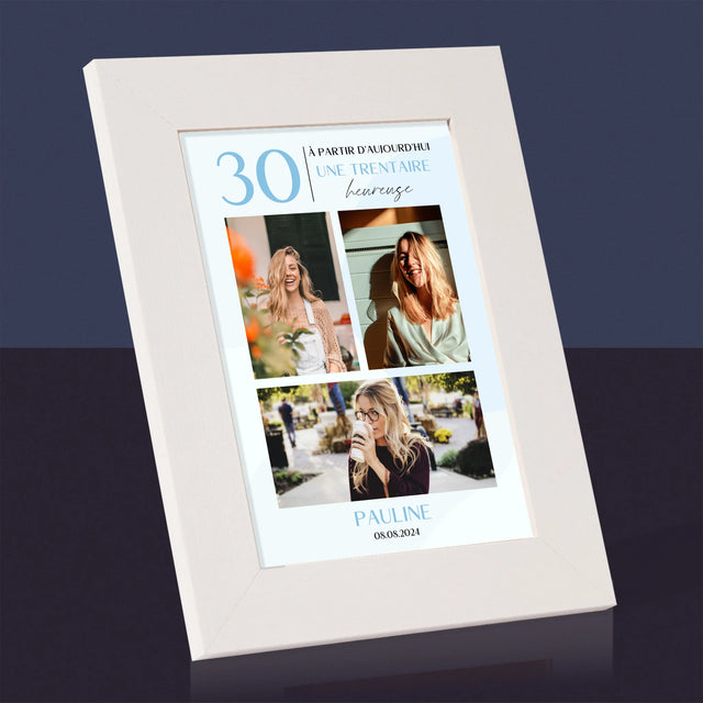 Collage photo : Joyeux 30 ans aujourd'hui - Cadre photo | FR